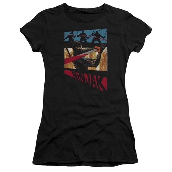 Ninjak - Panel - Juniors Teen Girls Cap Sleeve Shirt - Large