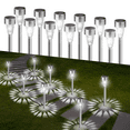 thumbnail image 1 of Ninonly 12 Pack Solar Garden Lights, IP65 Waterproof Solar Pathway Lights, Solar Landscape Lighting Lights, Solar Lights Outdoor for Outside Yard Driveway Patio Lawn Walkway Decorations, 1 of 7