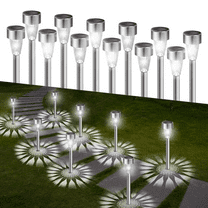 Ninonly 12 Pack Solar Garden Lights, IP65 Waterproof Solar Pathway Lights, Solar Landscape Lighting Lights, Solar Lights Outdoor for Outside Yard Driveway Patio Lawn Walkway Decorations