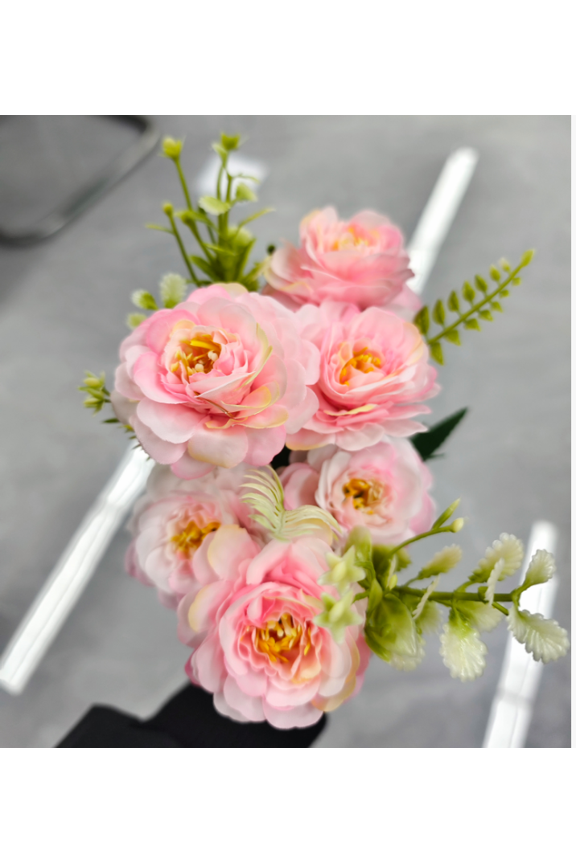 2 Pack Solar Pathway Lights, Solar Garden Lights, Solar Hibiscus Flower Lights Pink Color Outdoor