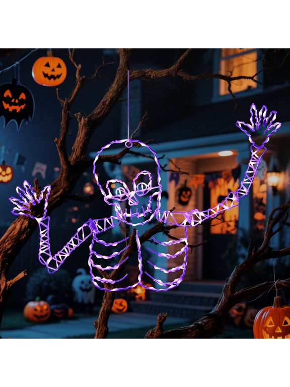 Halloween Skeleton Decoration,Halloween Light-Up Decor