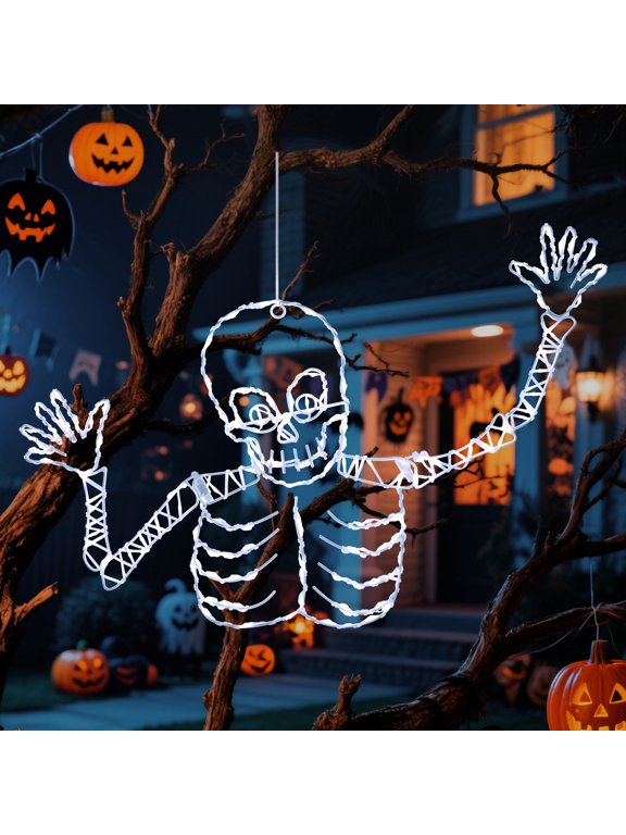 Halloween Decoration,Halloween Light-Up Decor,Skeleton Led String