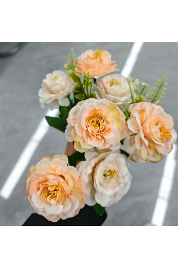 Solar Garden Lights 2 Pack, Solar Hibiscus Flower Lights Champagne Color Outdoor