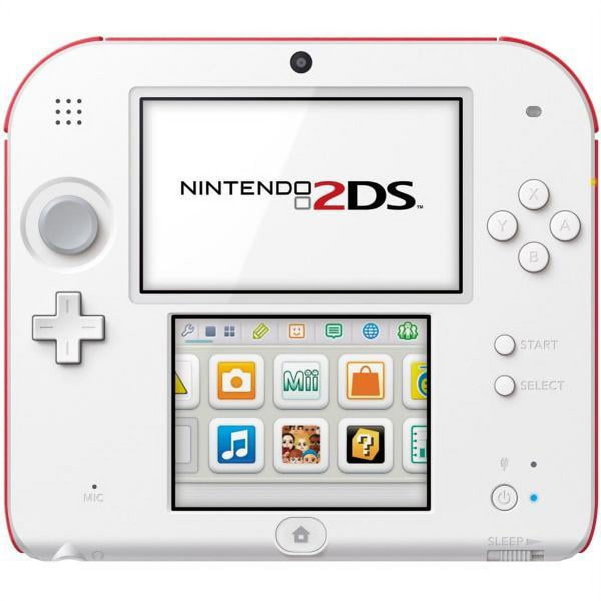 Nintendo 2DS Console - Red + White [Nintendo 2DS System]