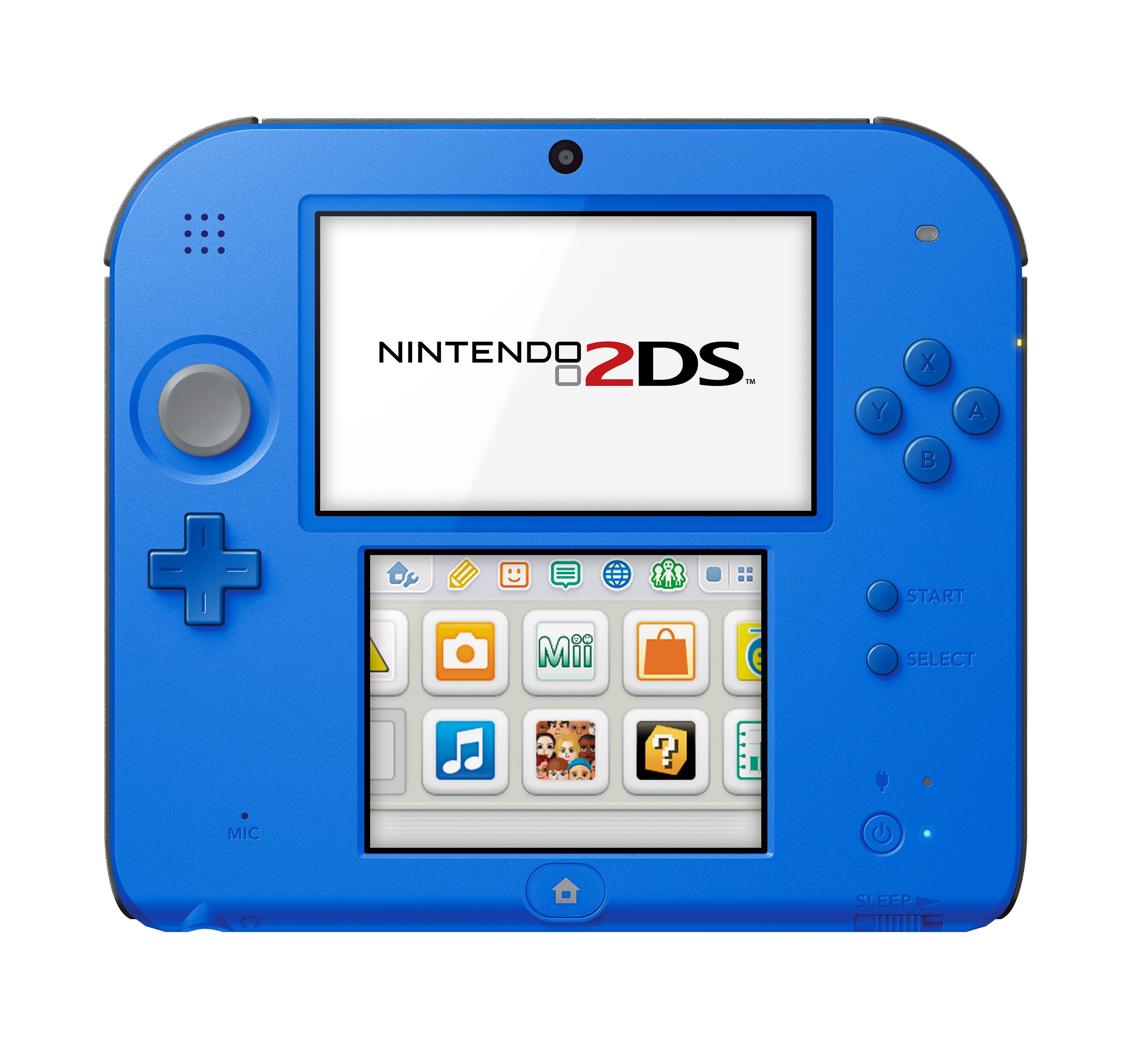 Nintendo 2DS System with New Super Mario 2, Blue - image 1 of 6