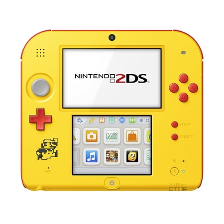 Nintendo 2DS System with Super Mario Maker (Pre-Installed), Yellow / Red, FTRSYBDW