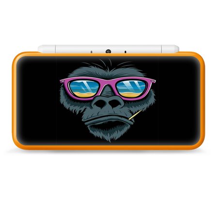 Nintendo 2DS XL Skin Decal Vinyl Wrap - Chimp toothpick sunglasses