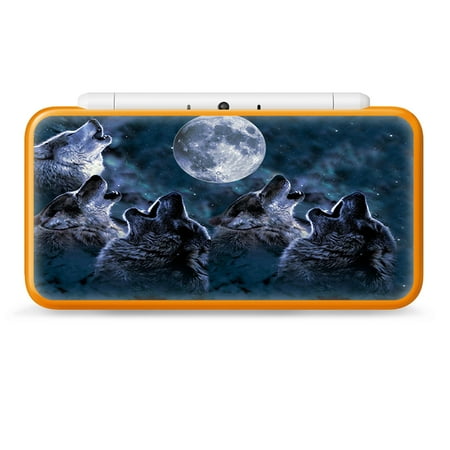 Nintendo 2DS XL Skin Decal Vinyl Wrap - Howling Wolves at Moon