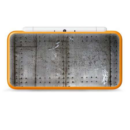 Nintendo 2DS XL Skin Decal Vinyl Wrap - Old Metal Rivets Panels