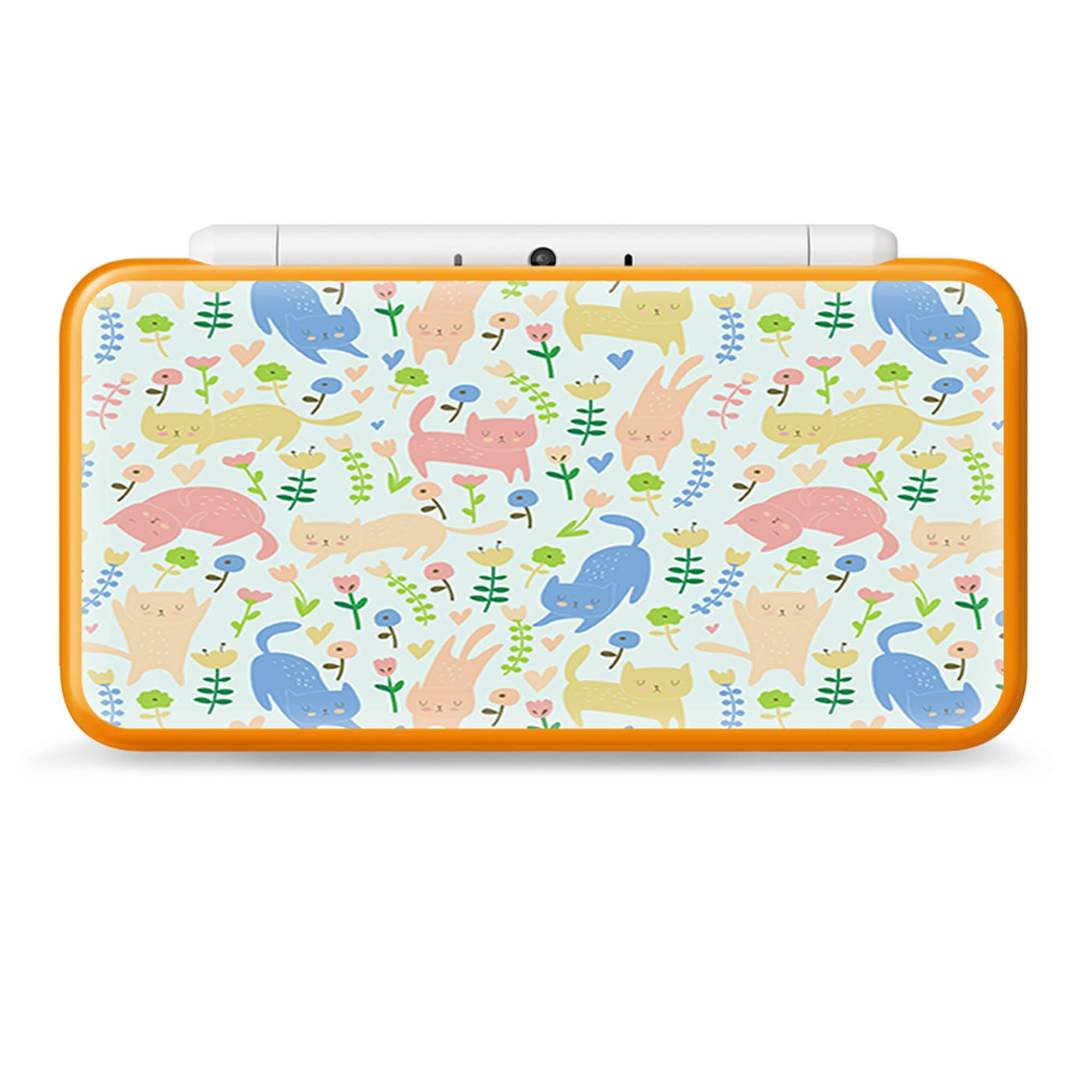 Nintendo 2DS XL Skin Decal Vinyl Wrap - cats kittens playful flowers ...