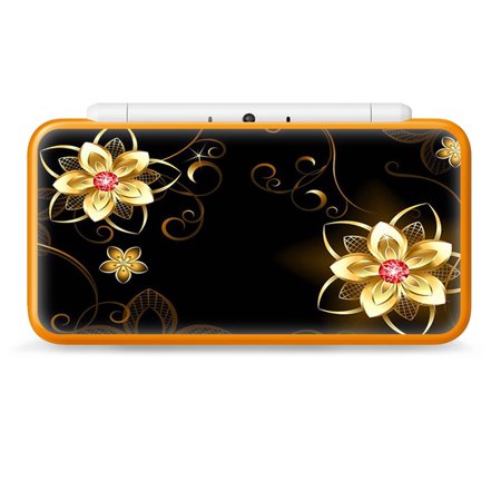 Nintendo 2DS XL Skin Decal Vinyl Wrap -  glowing flowers abstract