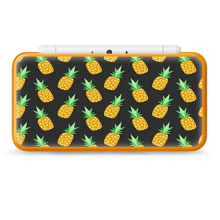 Nintendo 2DS XL Skin Decal Vinyl Wrap - pineapples grey pattern