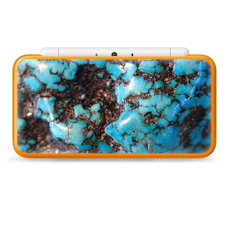 Nintendo 2DS XL Skin Decal Vinyl Wrap -  stab wood blue green stabilized stone