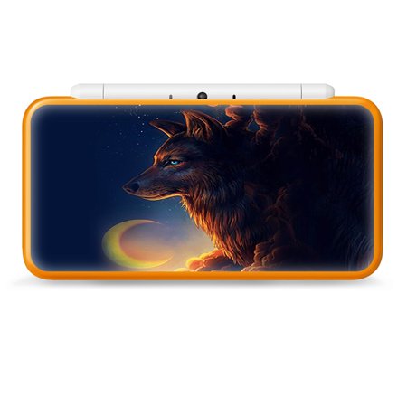 Nintendo 2DS XL Skin Decal Vinyl Wrap - wolf clouds moon sky
