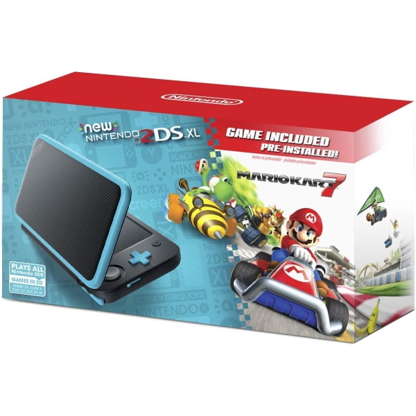 Nintendo 2DS XL System w/ Mario Kart 7 Pre-installed, Black