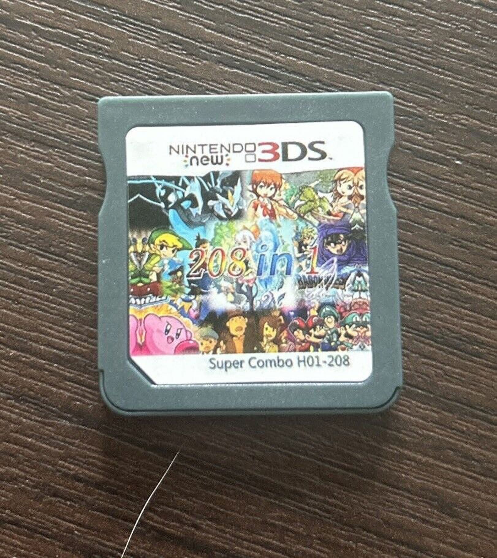 Nintendo 3DS Super Combo 208 Games in 1 Pokemon Super Mario Kirby H01