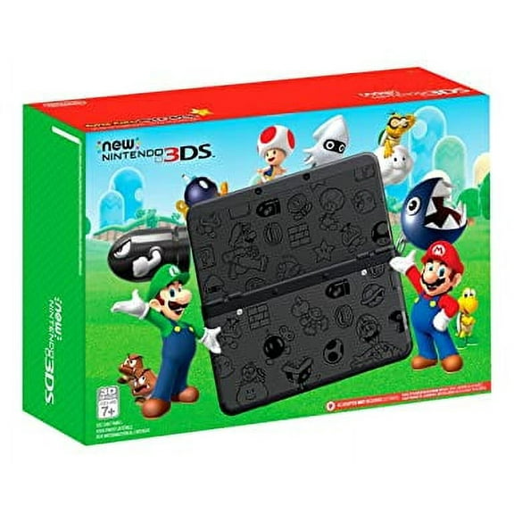 Restored Nintendo 3DS Super Mario Edition, Black (Refurbished)