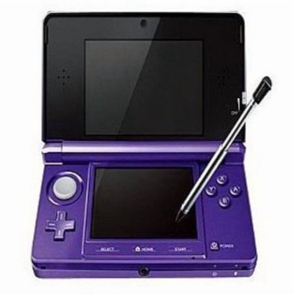 Restored Nintendo 3DS Video Game Console, Midnight Purple, 16GB