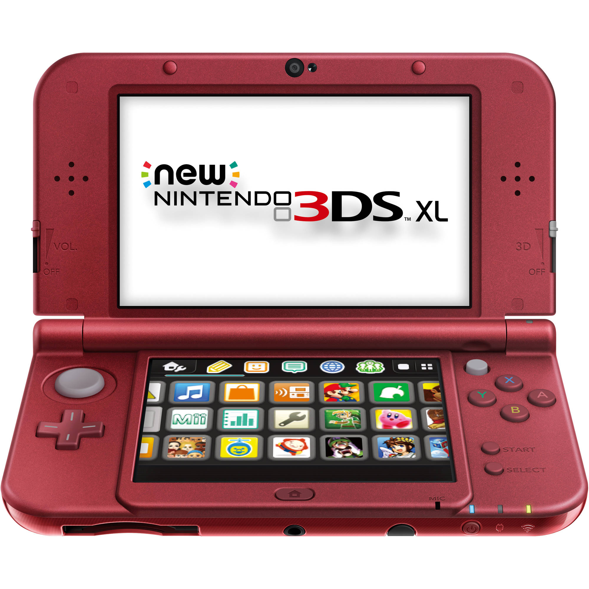 ニンテンドー3DS - Nintendo3DS  レッド USED Japanese New Nintendo 3DS XL LL METALLIC BLACK with all
