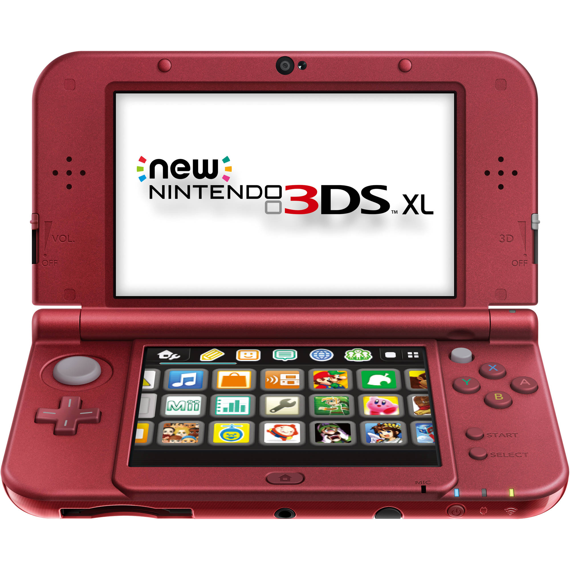 Nintendo 3DS XL Handheld, Red - image 1 of 14