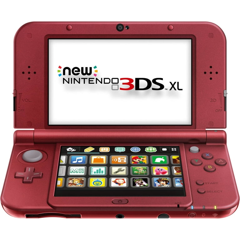 Nintendo 3DS XL Handheld, Red - Walmart.com