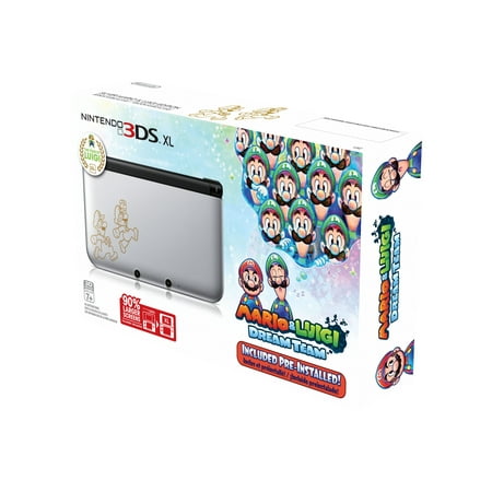 Nintendo 3DS XL - Silver Mario & Luigi Edition - handheld game console - silver - Mario & Luigi: Dream Team