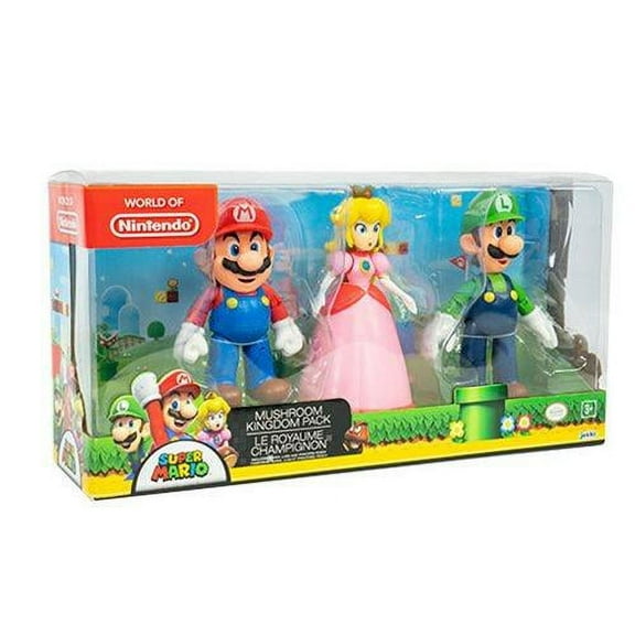 Nintendo 4" 3 Pack Mushroom Kingdom Diorama Set