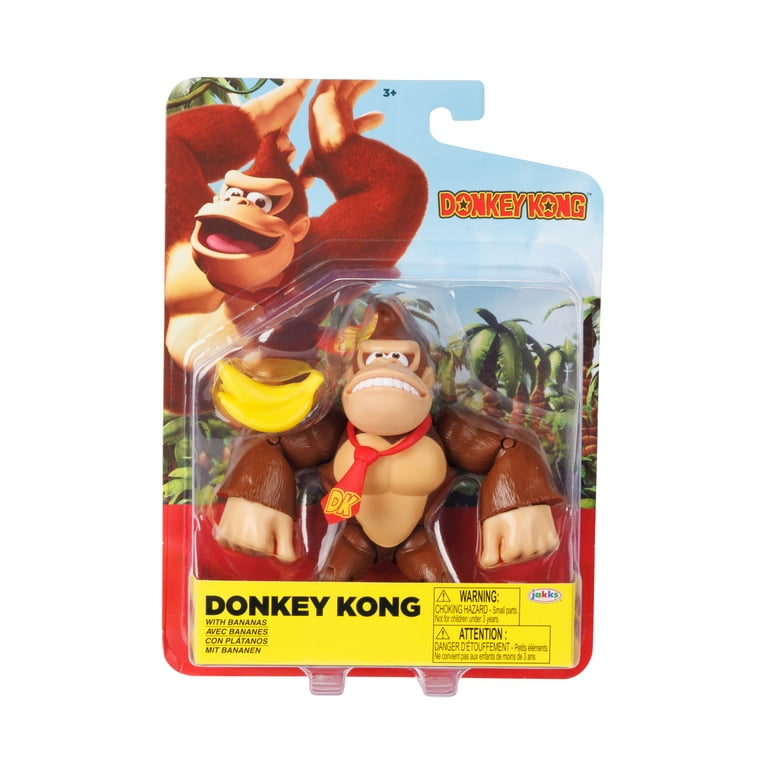 Nintendo 4 inch Donkey Kong Action Figure with Bananas Accessory