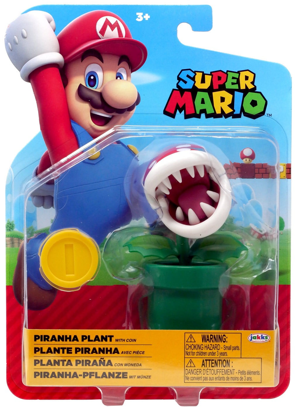 Nintendo 4 inch action figure Piranha Plant with coin - Walmart.com