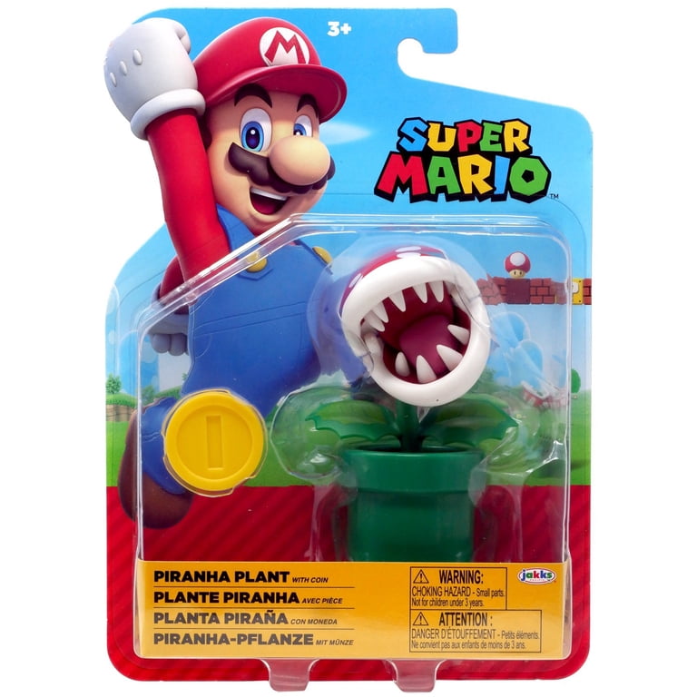 Nintendo 4 inch action figure Piranha Plant with coin - Walmart.com