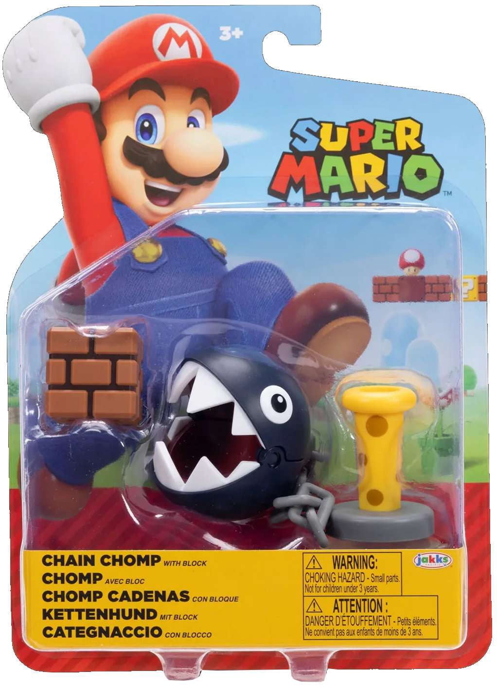 World of Nintendo Wave 48 Chain Chomp Action Figure [with Block