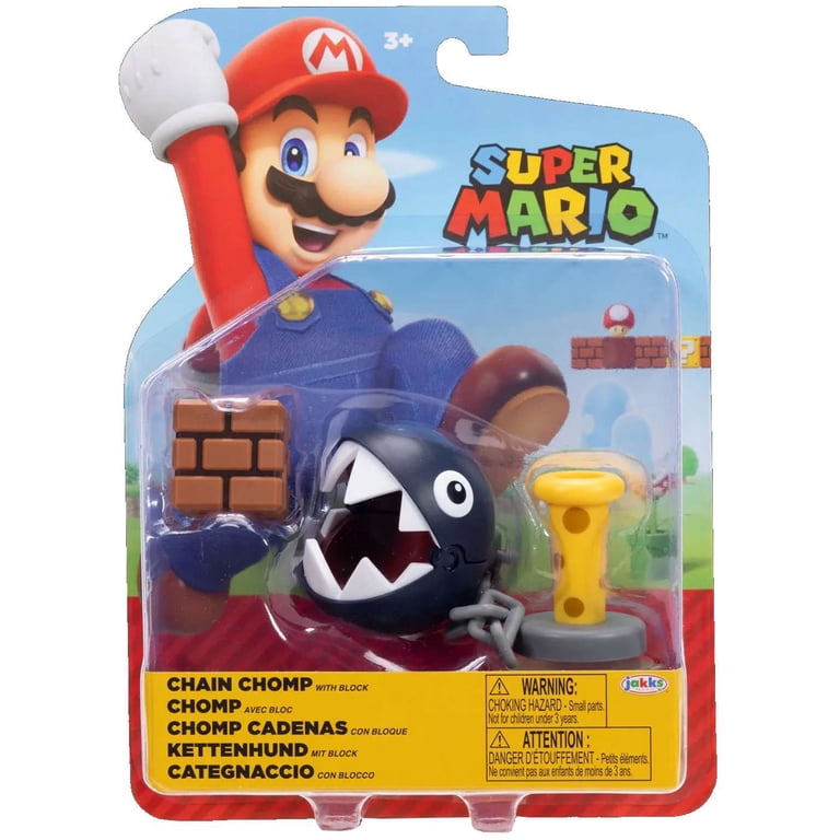 World of Nintendo Wave 48 Chain Chomp Action Figure [with Block