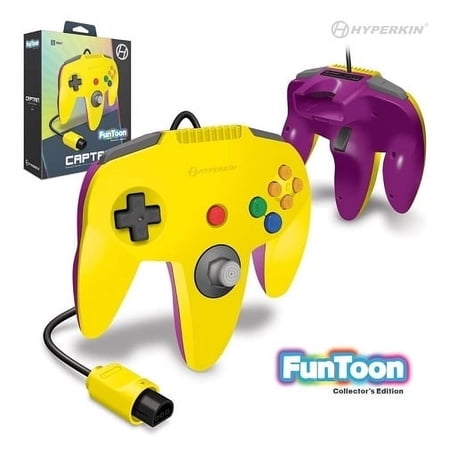 Nintendo 64 Captain Premium Controller For N64 (Rival Yellow) - Hyperkin
