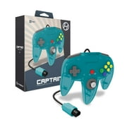 Nintendo 64 Captain Premium Controller For N64 Turquoise - Hyperkin
