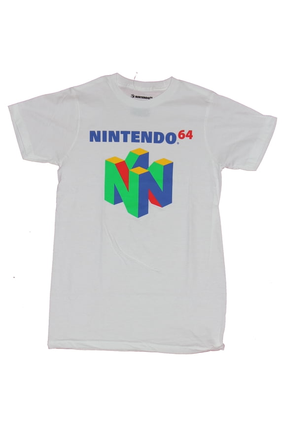 Nintendo 64 Mens T-Shirt - Classic N64 Logo Image (X-Large)