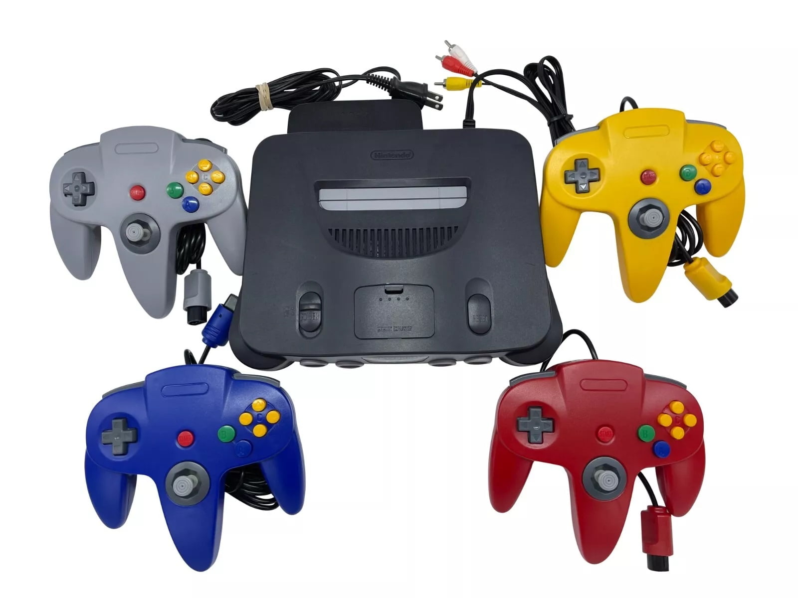 Nintendo 64 N64 Charcoal Black Console CIB Region Free