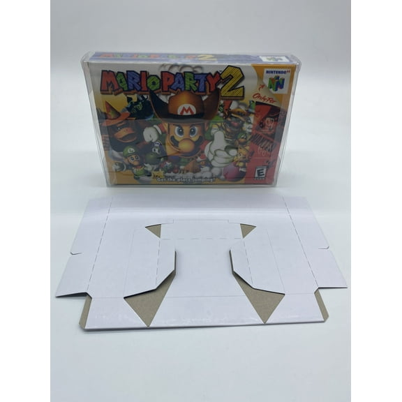 Nintendo 64 N64 Game Box Only Inserts and Protector Custom CIB Mario Party 2