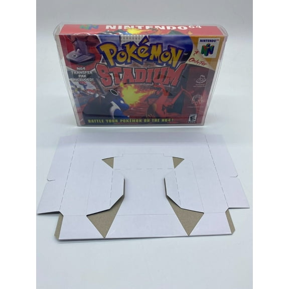 Nintendo 64 N64 Game Box Only Inserts and Protector Custom CIB Pokemon Stadium