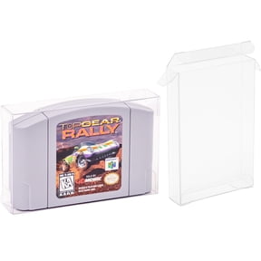 Nintendo 64 N64 Game Cartridge Plastic Box Protector Cases Clear .35mm Thick