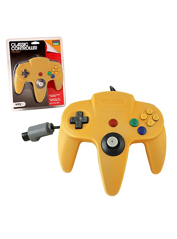 Nintendo 64 - Wired Classic Controller, Yellow
