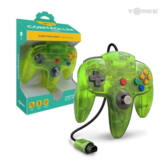 Nintendo 64 Wired Controller For N64 (Cyanine/Jungle) - Hyperkin