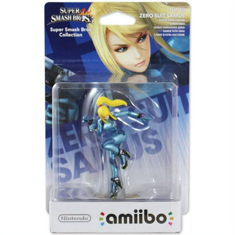 Nintendo Amiibo Figure - Super Smash Bros. - ZERO SUIT SAMUS