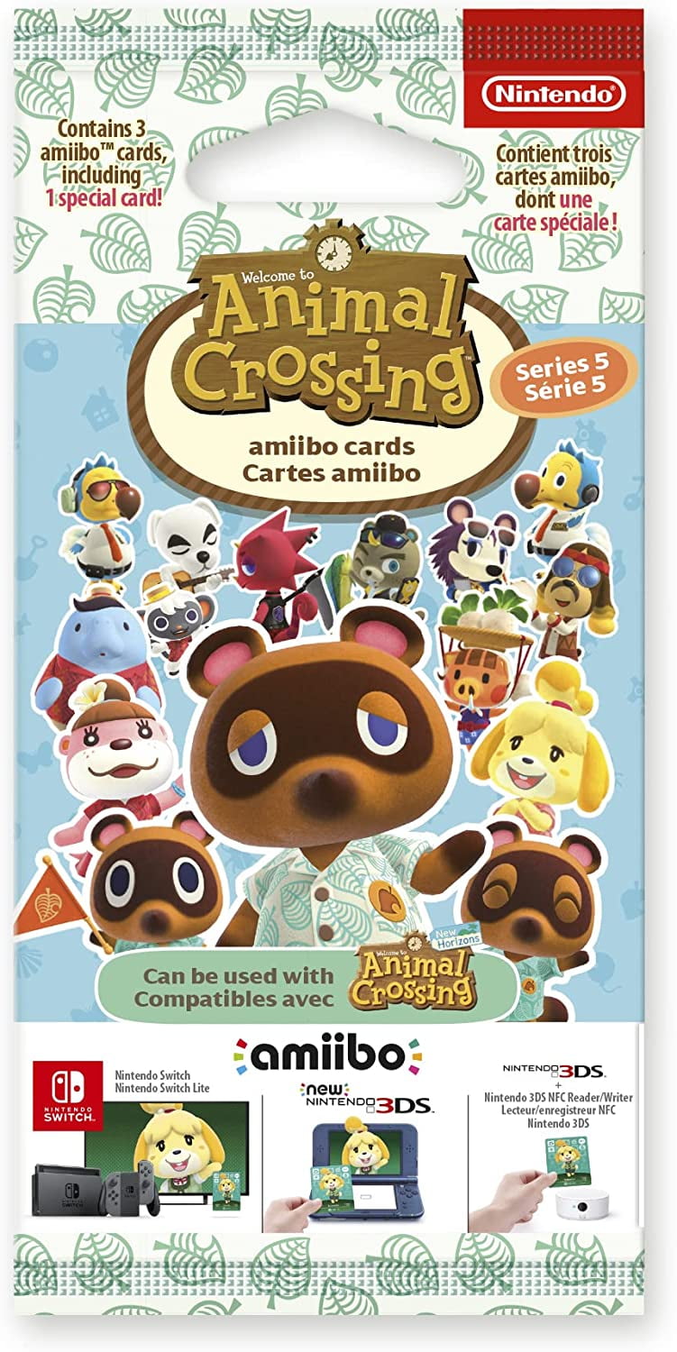 Pack cartes Amiibo NINTENDO 3 cartes Animal Crossing Série 1