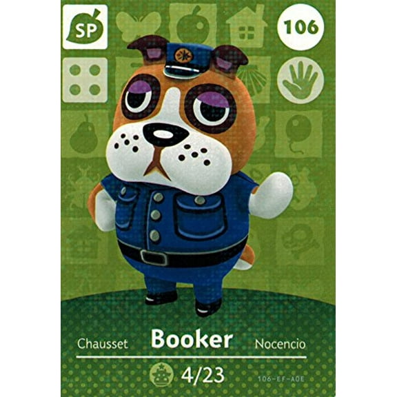 Nintendo Animal Crossing Happy Home Designer Amiibo Card Booker 106 200 USA Version