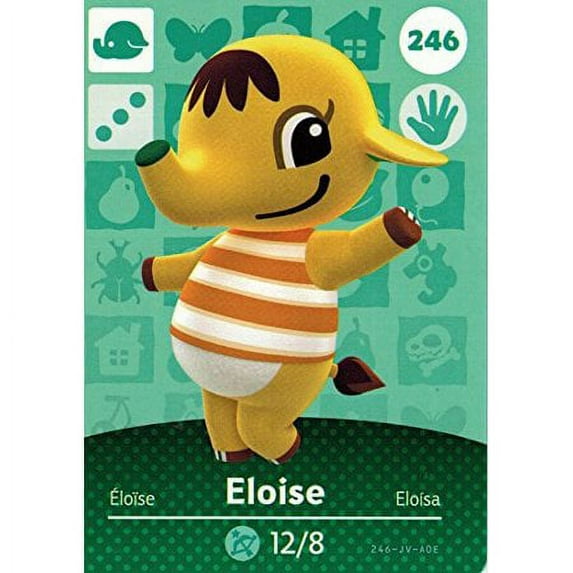 Nintendo Animal Crossing Happy Home Designer Amiibo Card Eloise 246