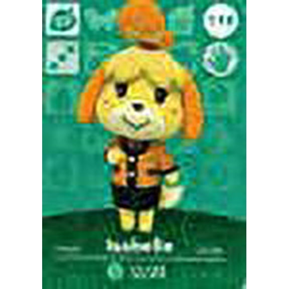 Nintendo Animal Crossing Happy Home Designer Amiibo Card Isabelle (Winter)