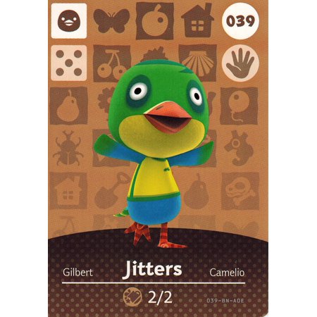 Nintendo Animal Crossing Happy Home Designer Amiibo Card Jitters 039/100 USA Version - Walmart.com