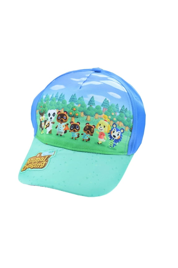 Nintendo Animal Crossing New Horizons Blue Velcro Adjustable Hat