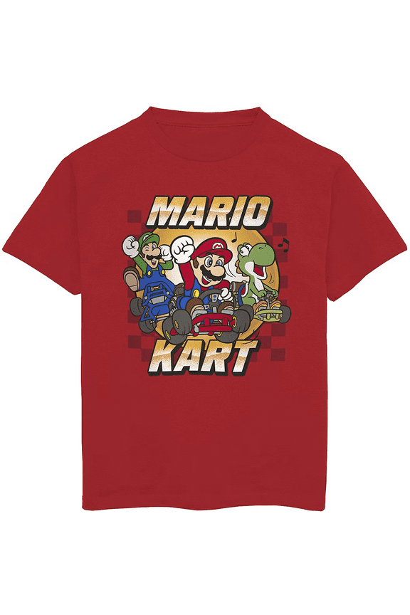 Nintendo Big Boys Super Mario Kart T-Shirt, Sizes 8-20