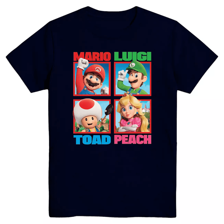 Nintendo Big Boys Super Mario, Luigi, Yoshi, Princess Peach T